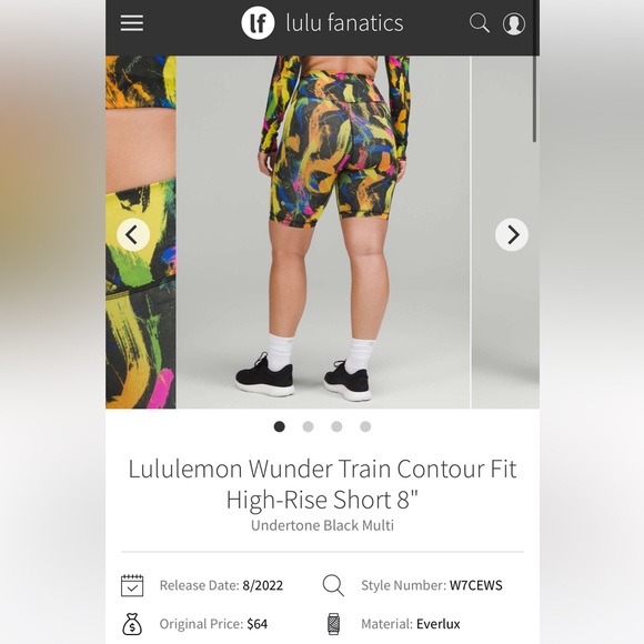 NWT Lululemon Wunder Train Contour Fit High-Rise Short 8" - Picture 8 of 9